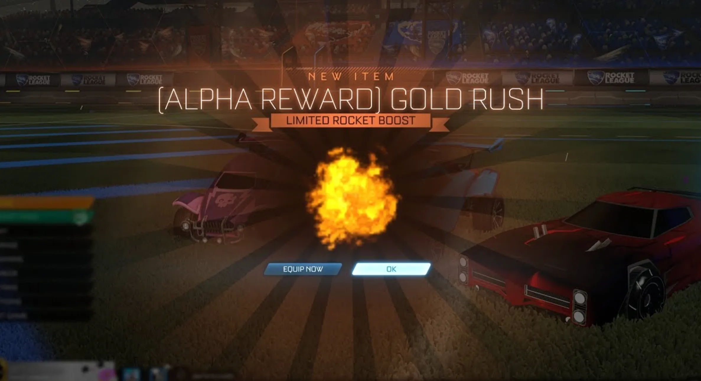Gold Rush Alpha Boost Trail rocket league